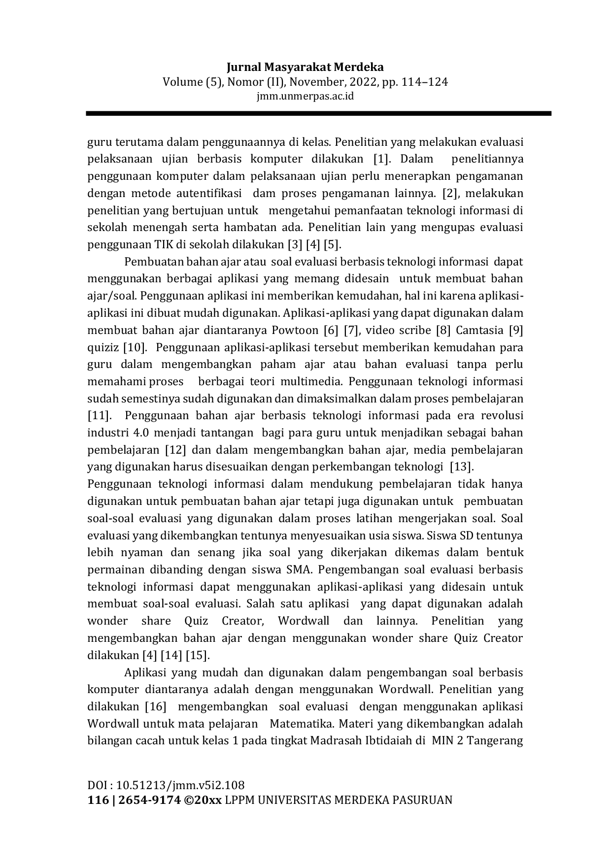 JURIS Pengembangan Soal Evaluasi Berbasis Game dengan Menggunakan Aplikasi Wordwall