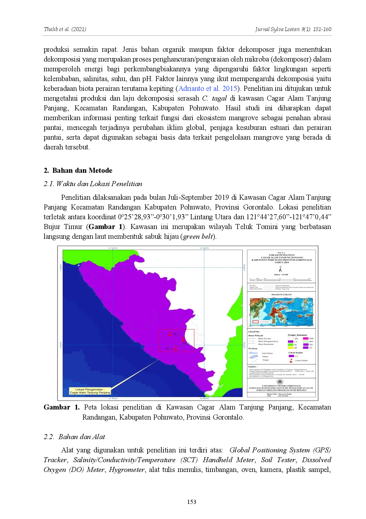 juris Produksi dan Laju Dekomposisi Serasah Ceriops tagal di Cagar Alam Tanjung Panjang The Production and Decomposition Rate of Ceriops tagal Litter in Tanjung Panjang Nature Reserve