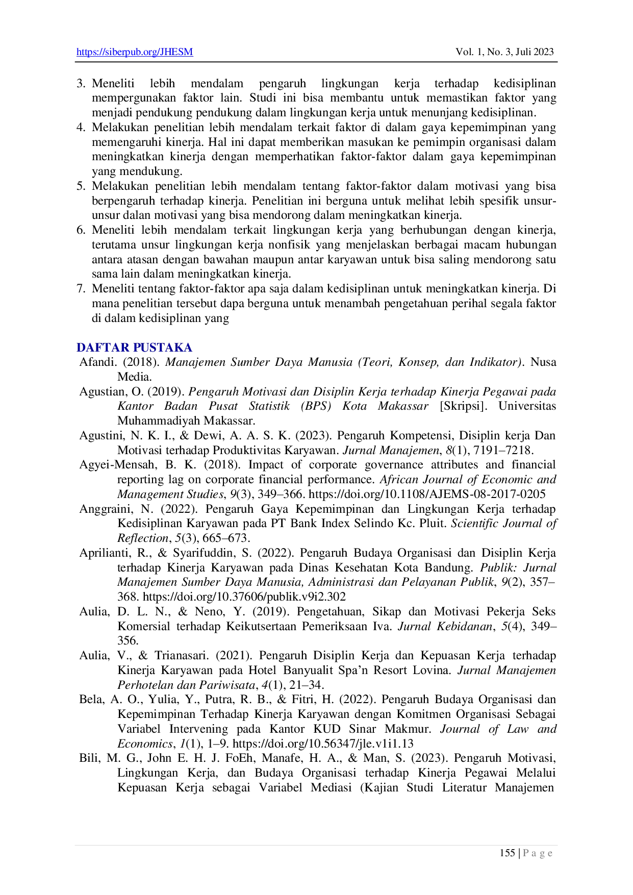 JURIS Pengaruh Gaya Kepemimpinan Motivasi dan Lingkungan Kerja terhadap Kinerja Pegawai Dengan Disiplin Kerja sebagai Variabel Intervening Literature Review Manajemen Sumber Daya Manusia