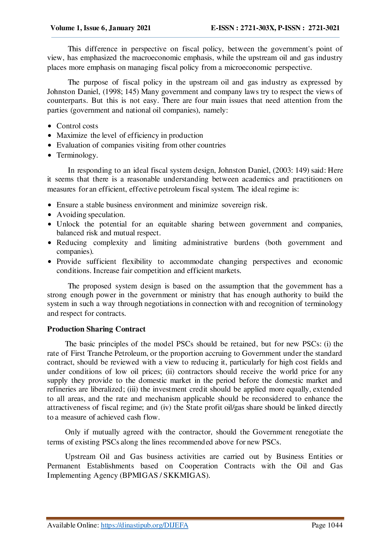 juris Cost Recovery Analysis In Production Sharing Contract In Upstream Oil And Gas Industry Study On Gas Upstream Industries Indonesia