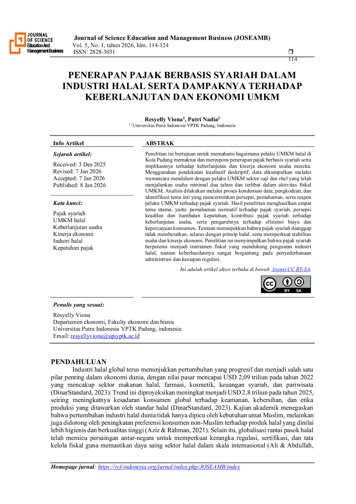 JURIS Penerapan Pajak Berbasis Syariah Dalam Industri Halal Serta Dampaknya Terhadap Keberlanjutan dan Ekonomi UMKM