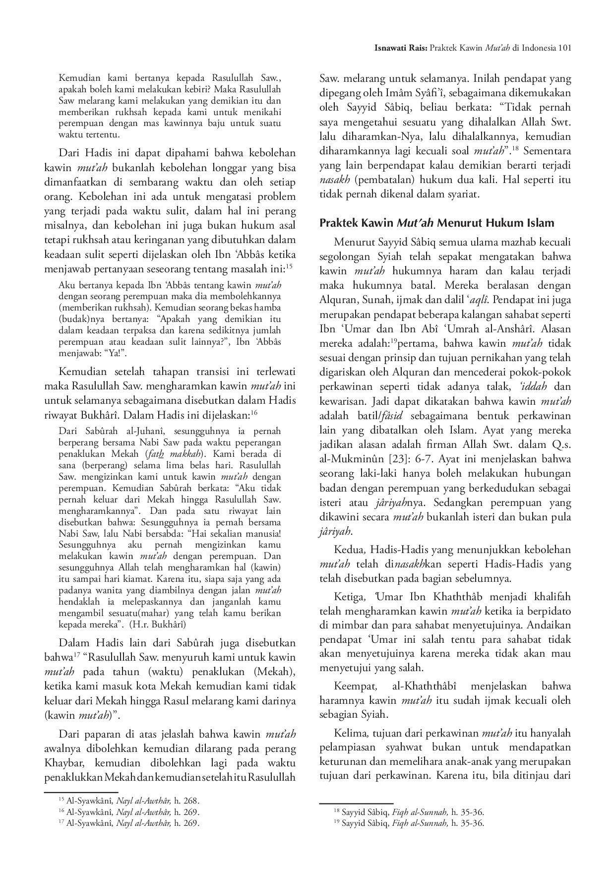 juris Praktek Kawin Mut Ah Di Indonesia Dalam Tinjauan Hukum Islam Dan Undang Undang Perkawinan