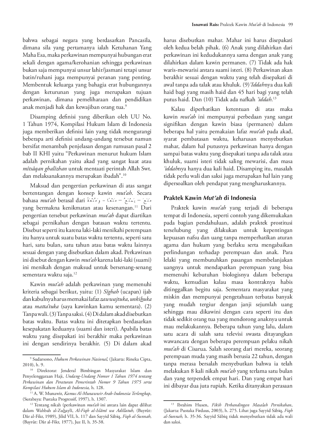 juris Praktek Kawin Mut Ah Di Indonesia Dalam Tinjauan Hukum Islam Dan Undang Undang Perkawinan