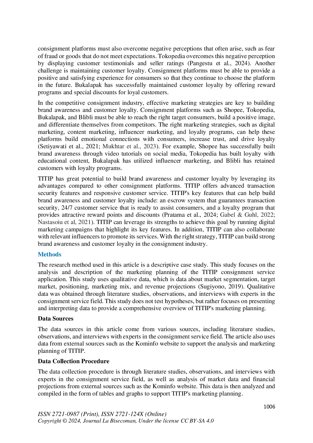 JURIS Building Brand Awareness and Customer Loyalty through TITIP Marketing Strategies