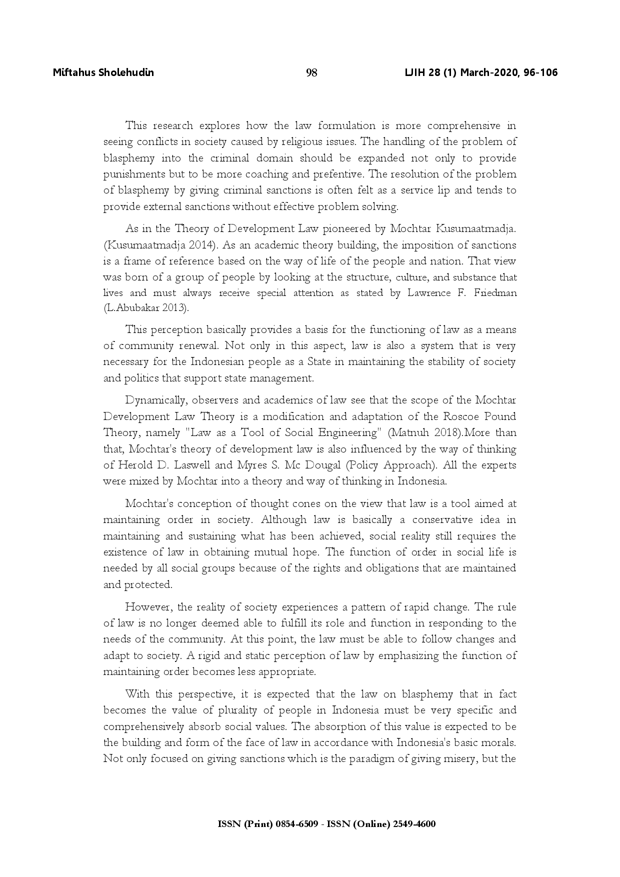 juris Legal politics of blasphemy in religion in Rudolf Stammler s perspective