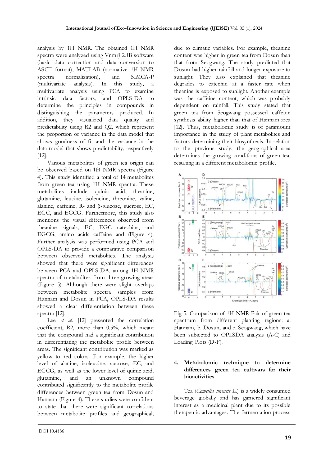 JURIS Metabolomic Technique in Green Tea Research A Review