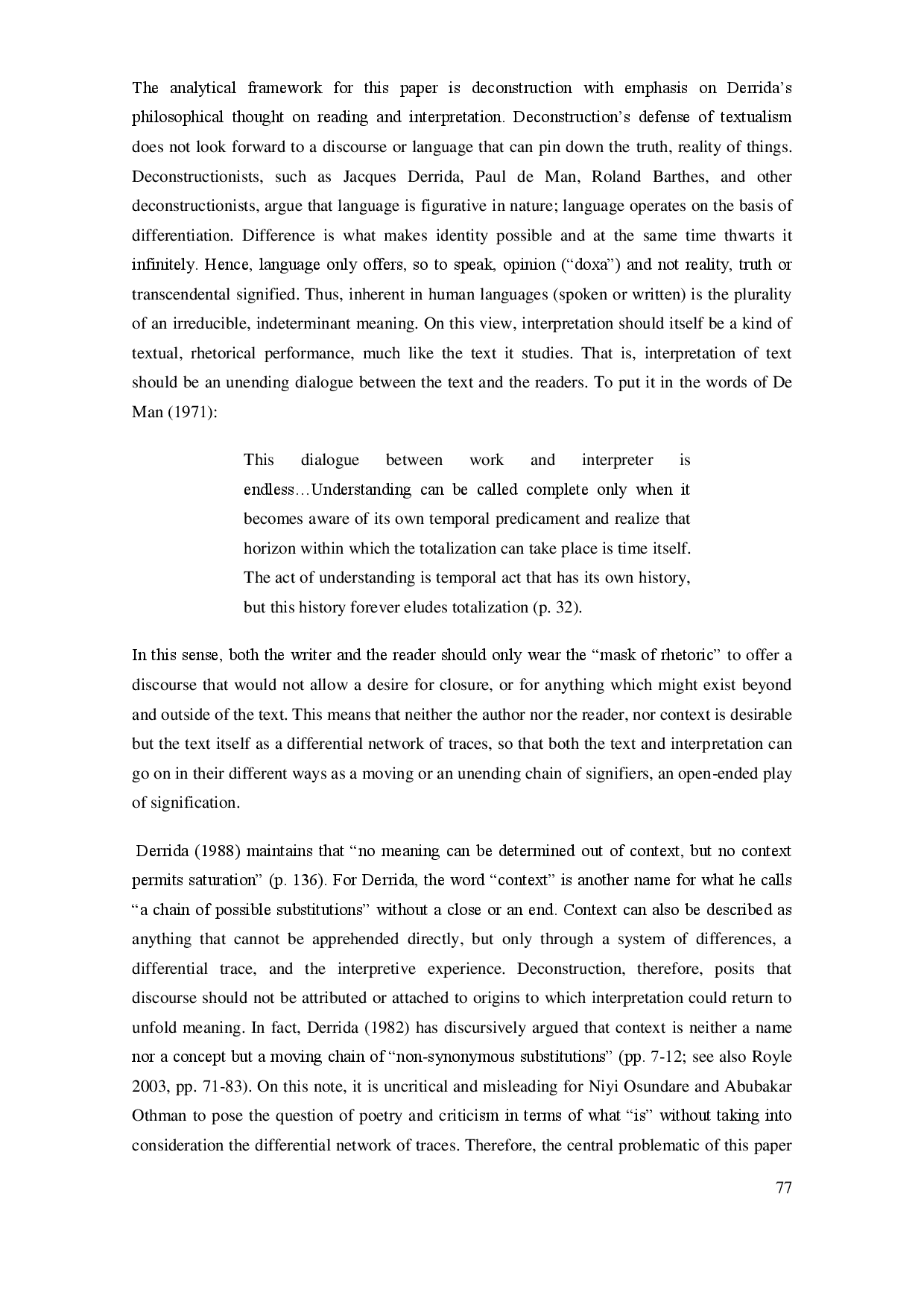 juris Language and Difference A Deconstructive Reading Of Niyi Osundare s Poetry Is Ay and Abubakar Othman s Wordsworth Lied Ay