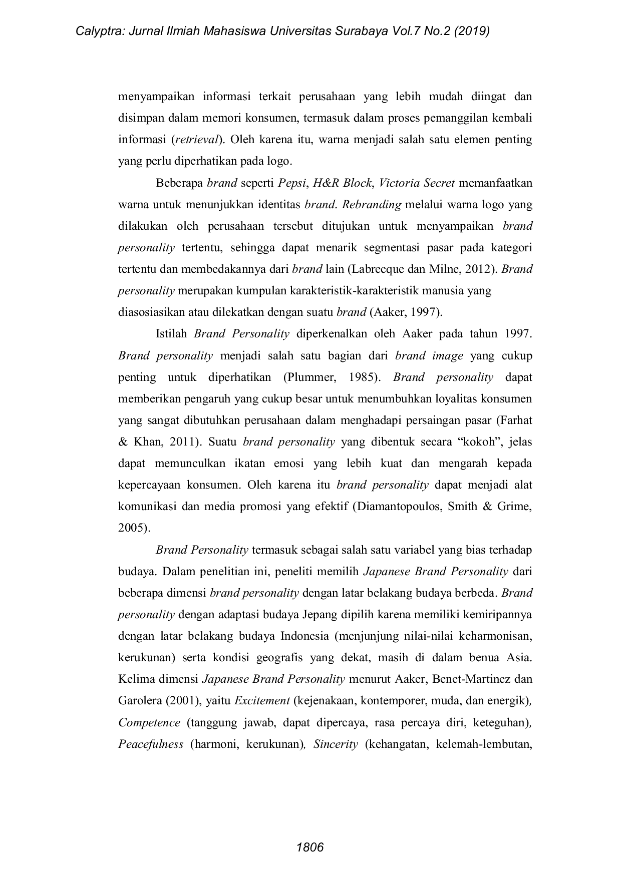 JURIS Pengaruh Warna Logo Brand terhadap Brand Personality