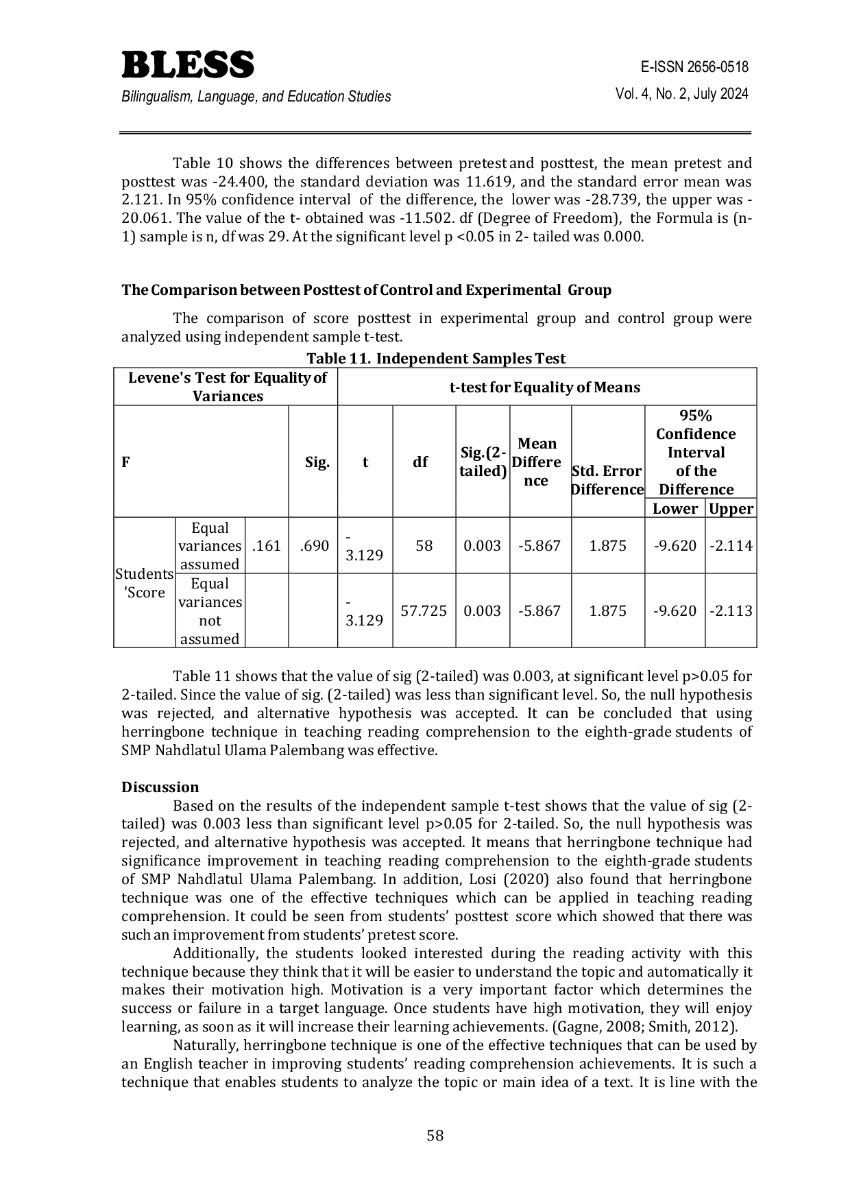 JURIS The Use of Herringbone Technique in Teaching Narrative Reading Texts