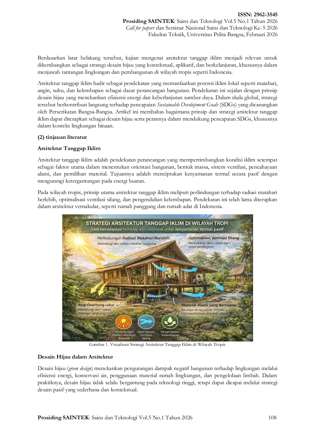 JURIS Arsitektur Tanggap Iklim Strategi Desain Hijau Menuju Pencapaian Sustainable Development Goals SDGs