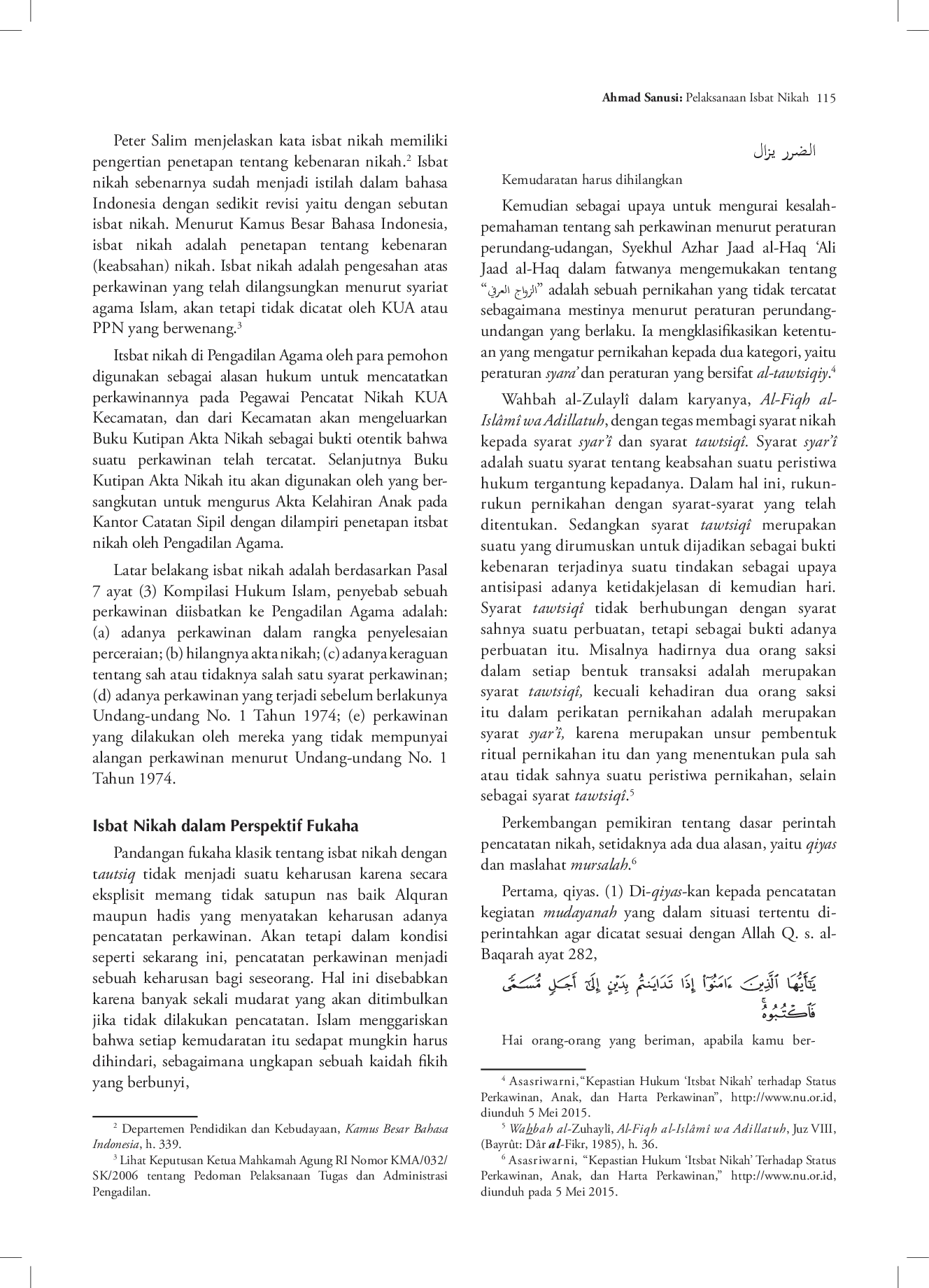 juris Pelaksanaan Isbat Nikah di Pengadilan Agama Pandeglang