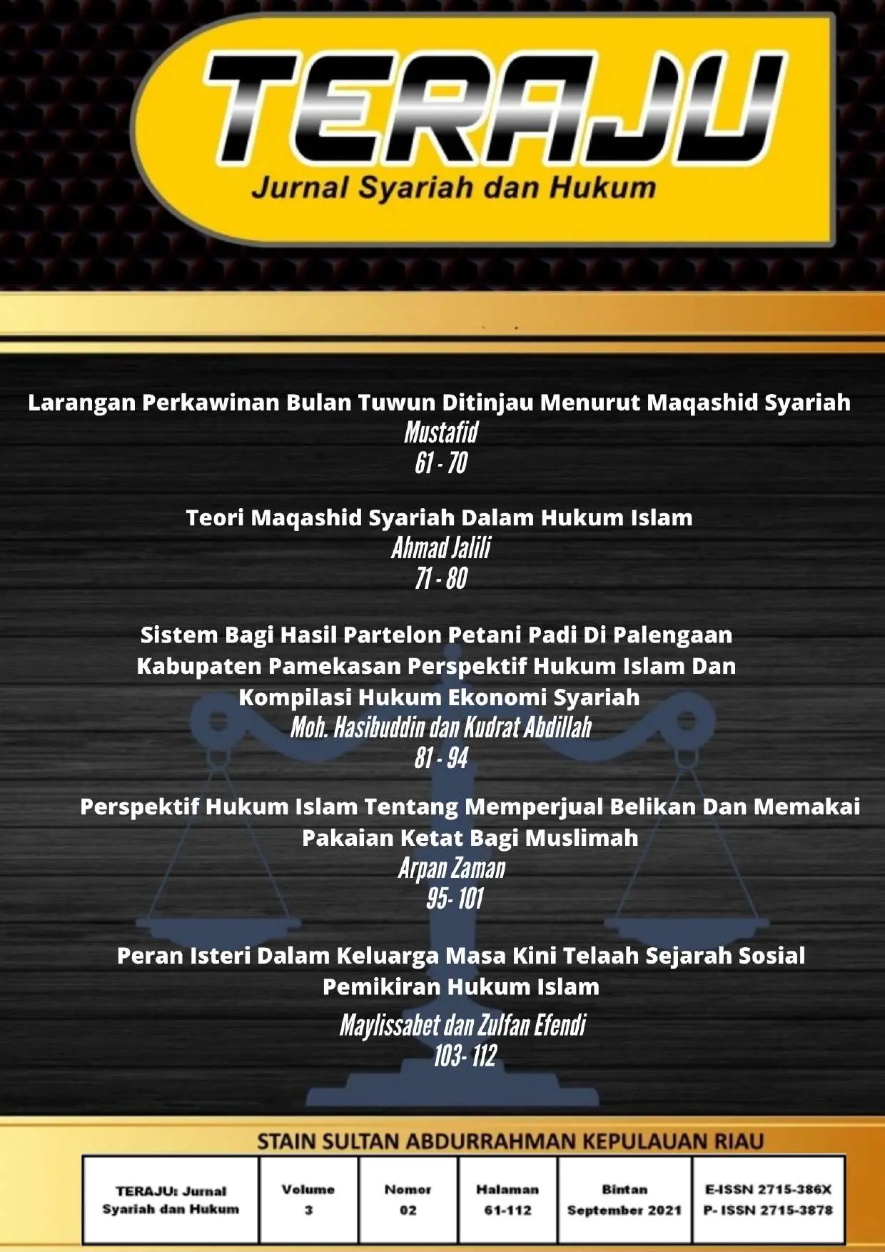 JURIS Perspektif Hukum Islam Tentang Memperjual Belikan Dan Memakai Pakaian Ketat Bagi Muslimah