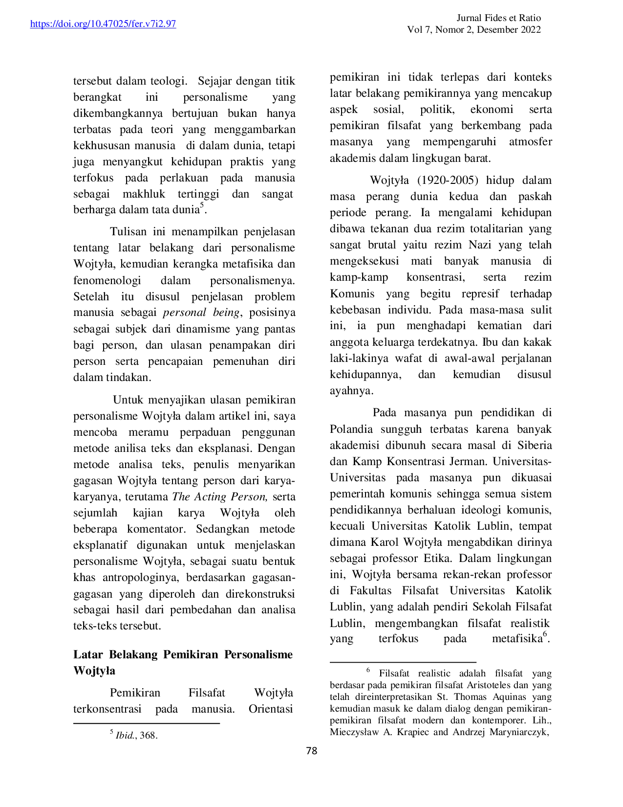 JURIS Personalisme Karol WojtyCa