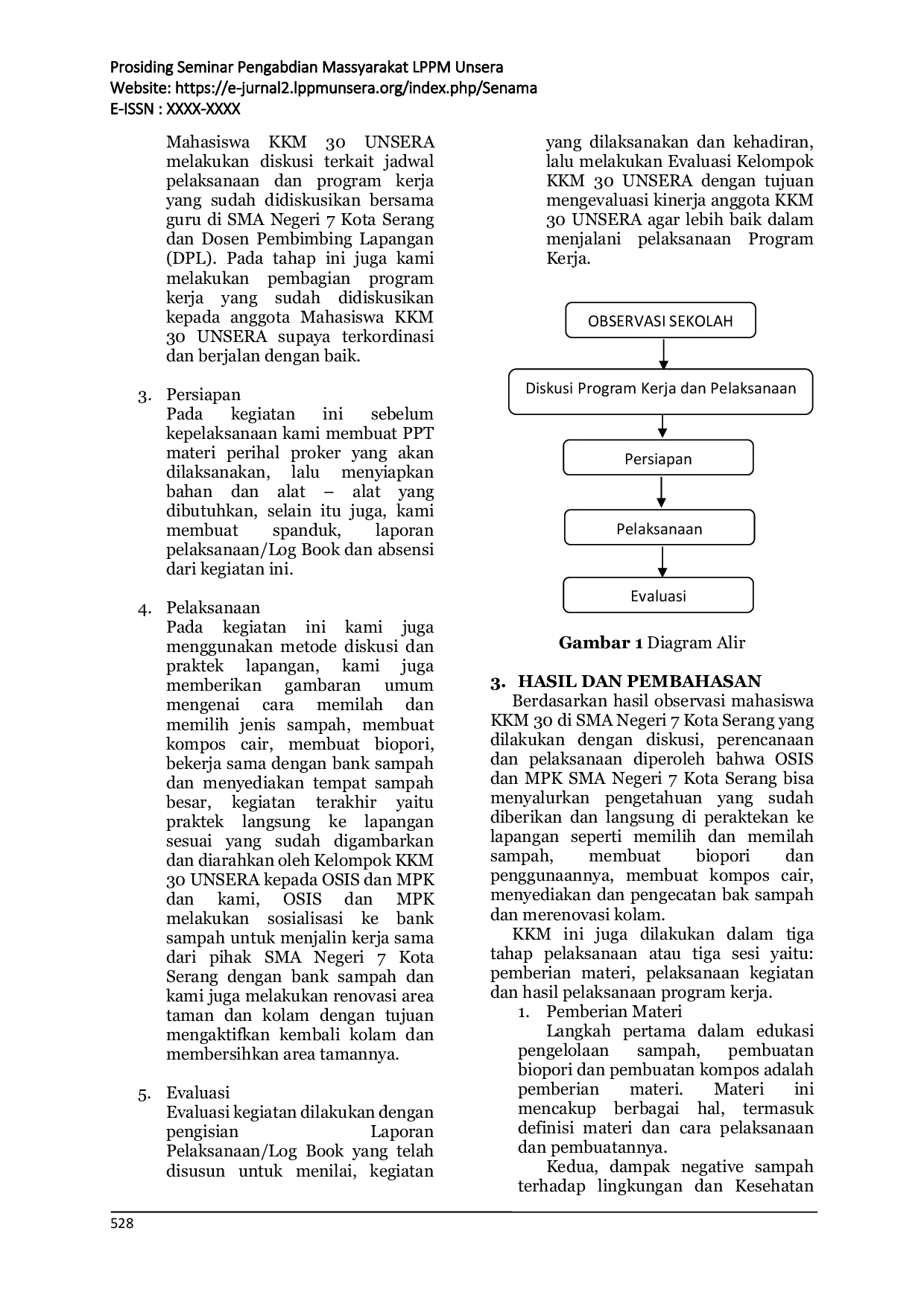 JURIS Membangun Generasi Peduli Lingkungan Edukasi Pengelolaan Sampah di SMA Negeri 7 Kota Serang