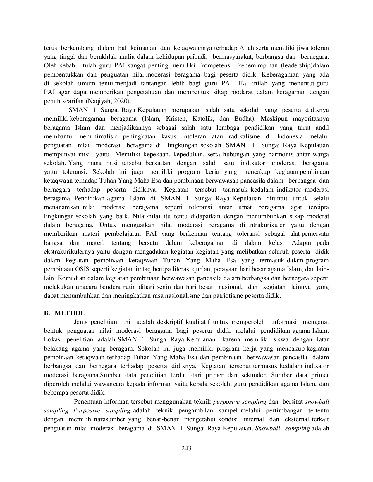 JURIS Harmoni Beragama melalui Pendidikan Peran Pendidikan Agama Islam dalam Membentuk Generasi Moderat