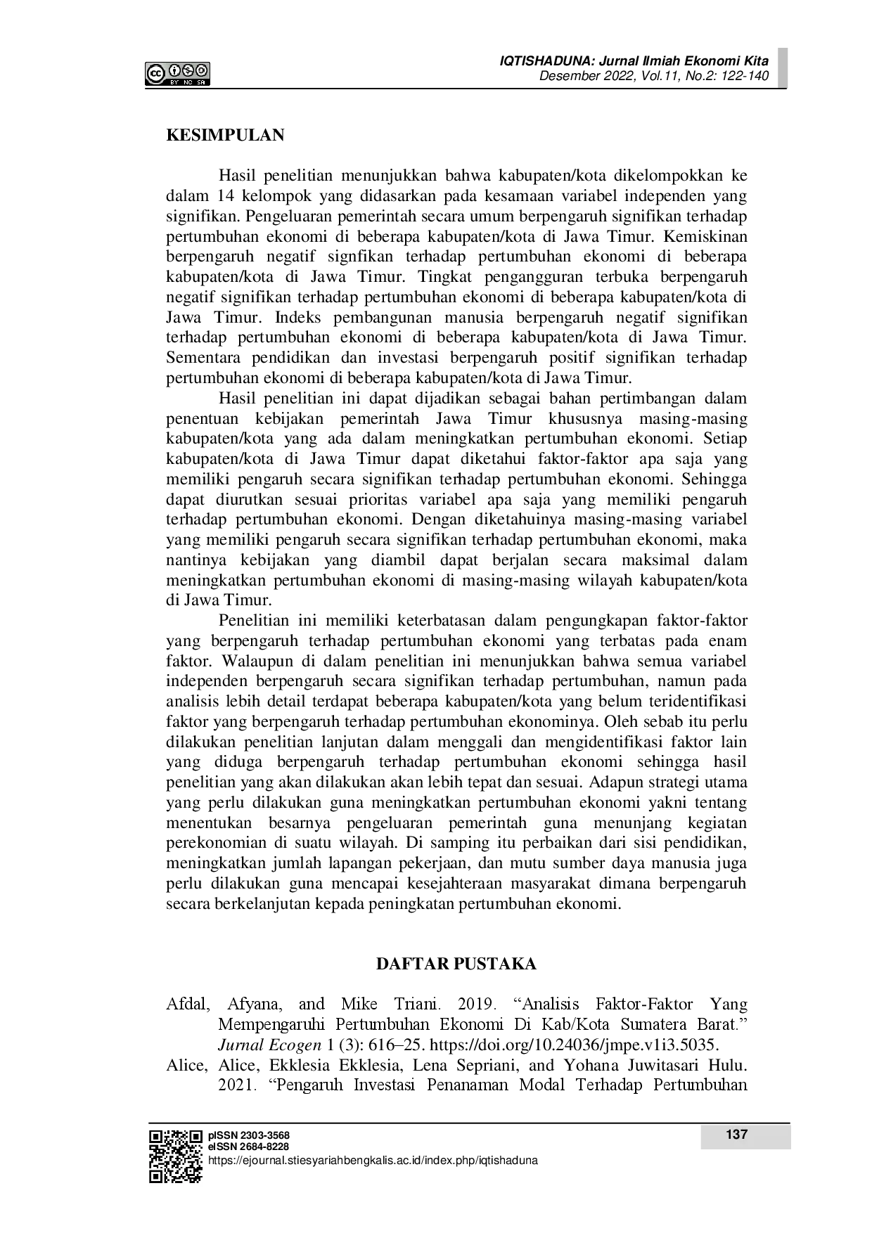 juris Faktor Faktor Yang Mempengaruhi Pertumbuhan Ekonomi Di Jawa Timur Dengan Pendekatan Spatial Regression
