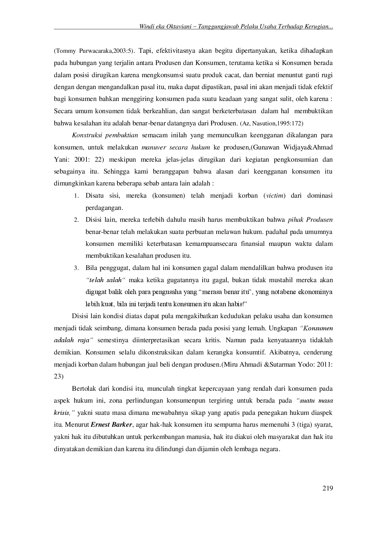 juris Tanggung Jawab Pelaku Usaha Terhadap Kerugian Konsumen Akibat Produk Cacat