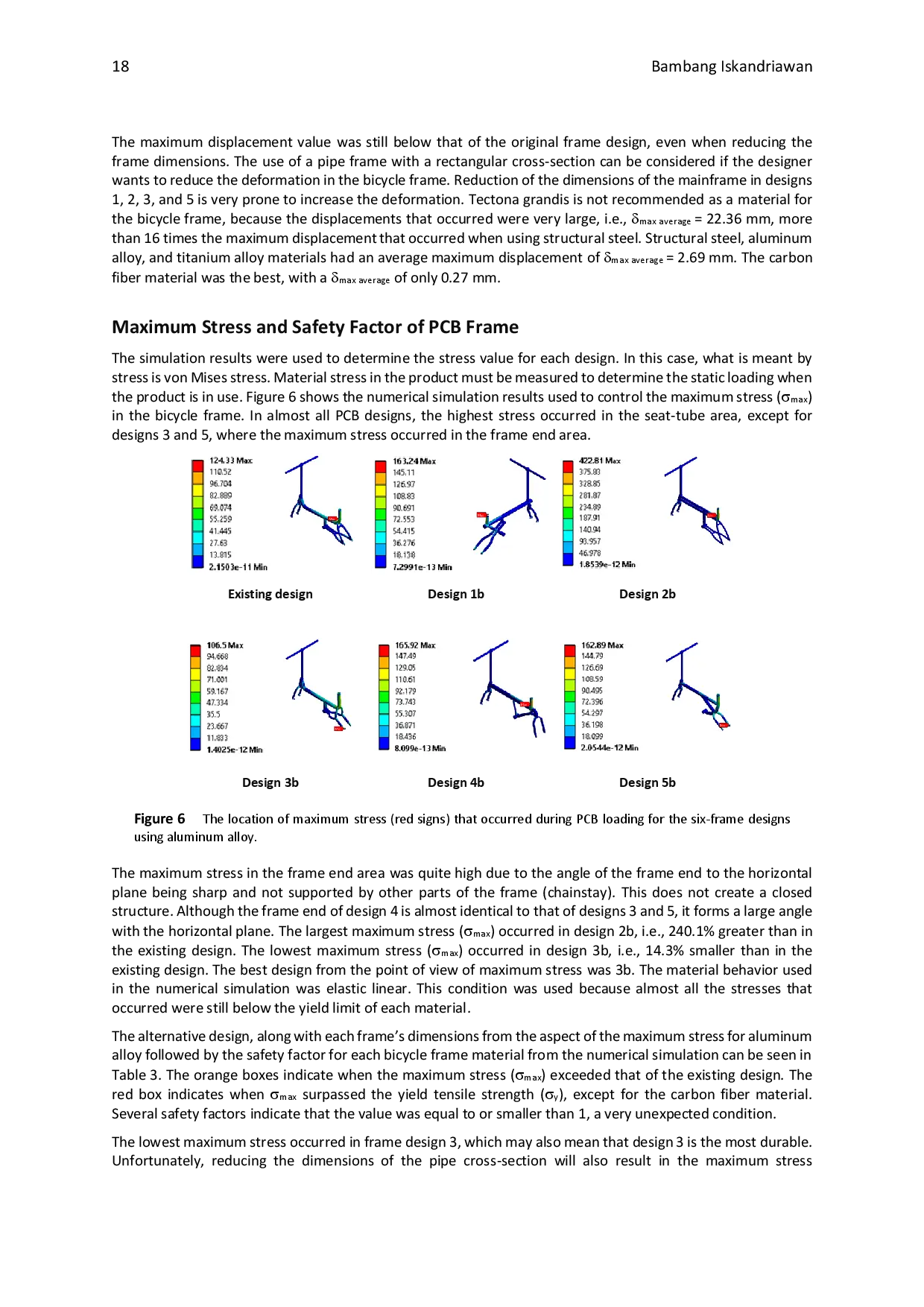 juris Structure Simulation on Portable Commuter Bike Considering Frame Design and Materials Alternatives