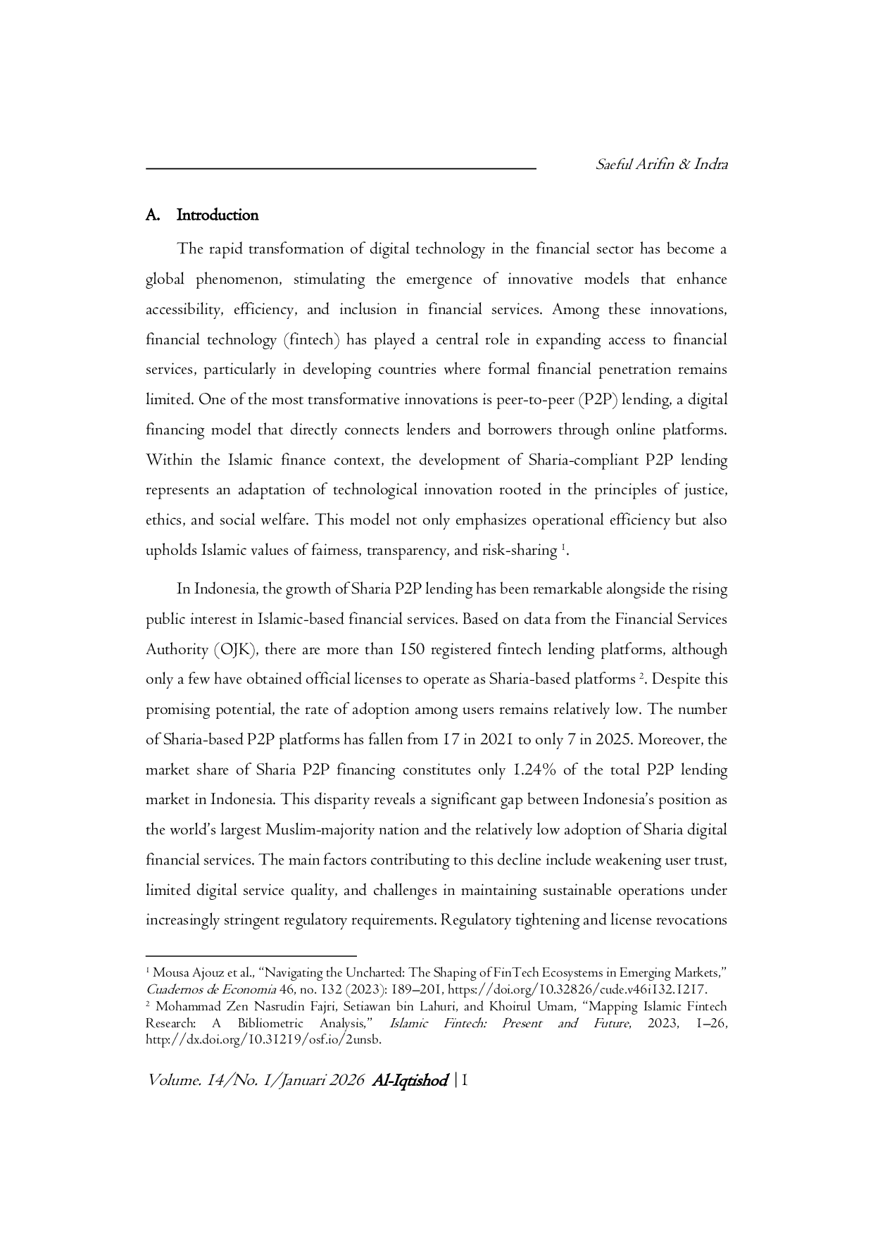 JURIS Determinants of Muslim Users Interest and Loyalty in Sharia P2P Lending Platforms