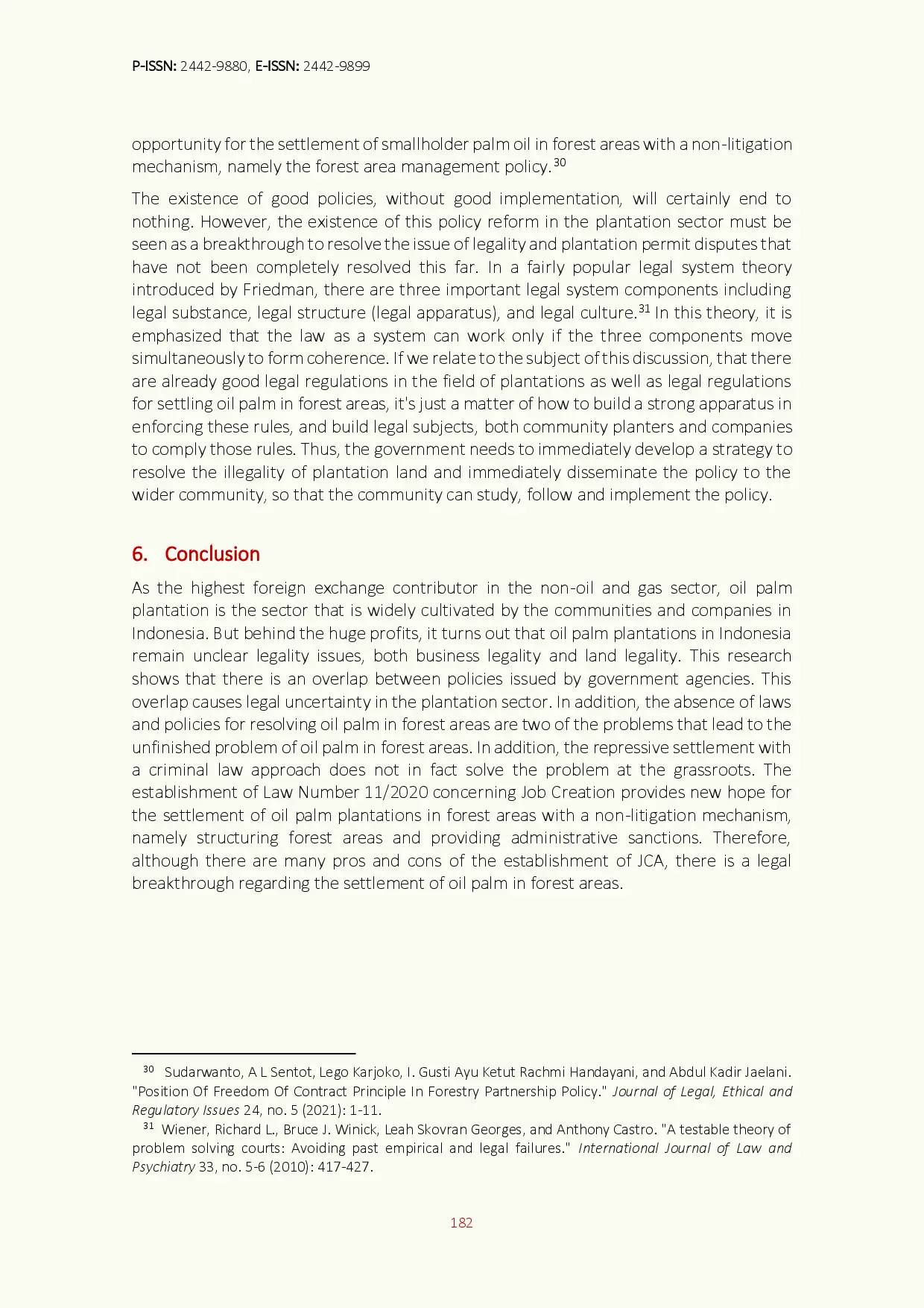 juris The Policy on Illegal Oil Palm Plantation Reform in Forest Area during Jokowi s Presidency