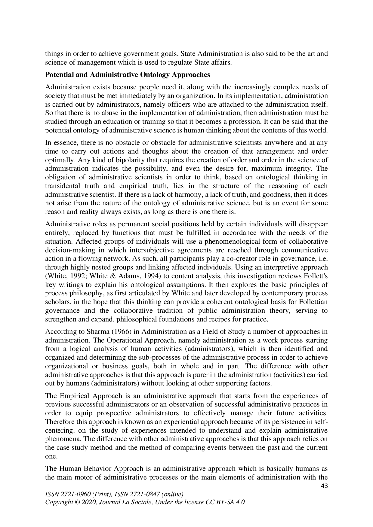 juris Ontology in Public Administration Includes Potential Positivism and Rationalism Approaches