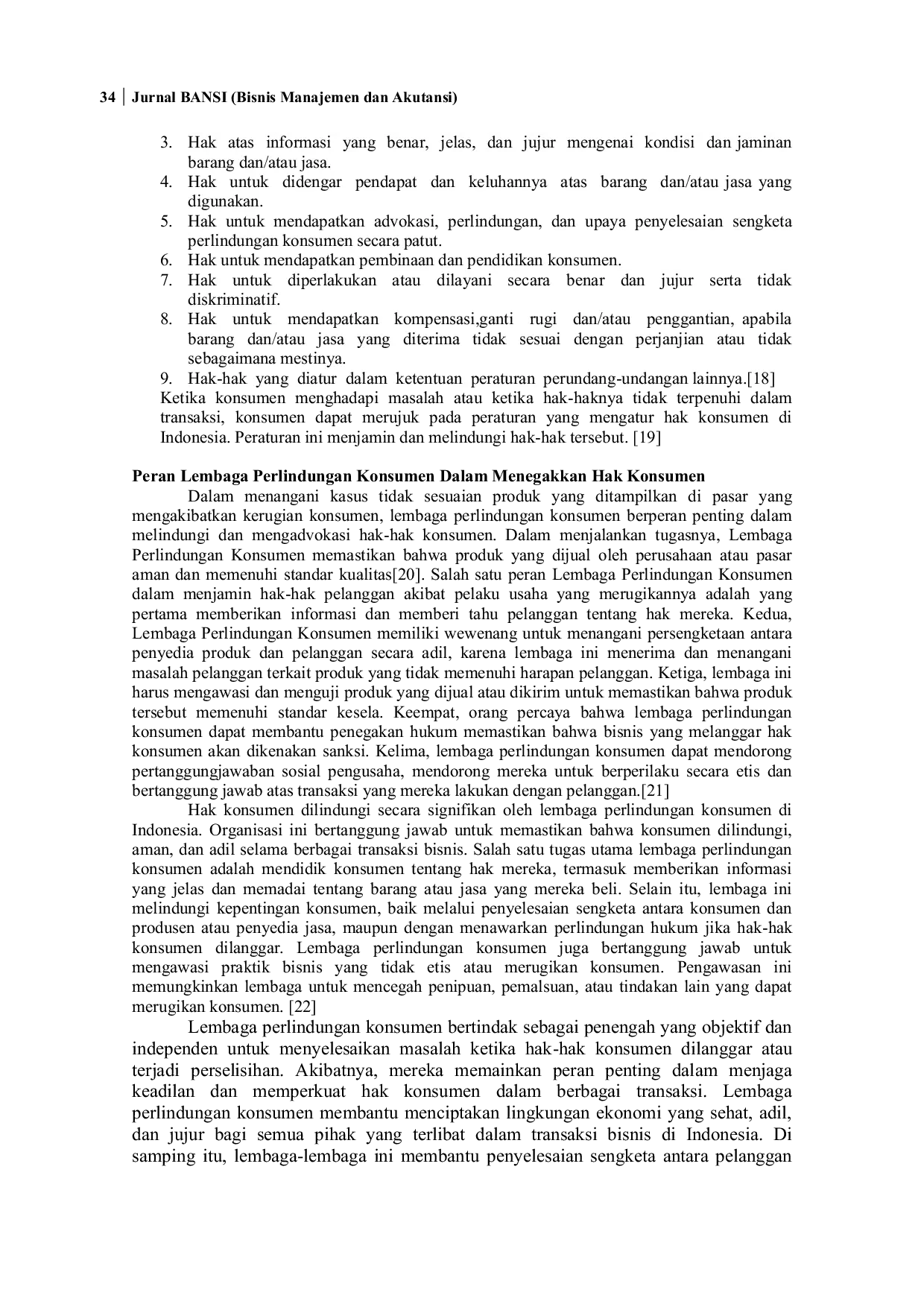 JURIS Peran Lembaga Perlindungan Konsumen dalam Menjamin Hak Hak Konsumen di Indonesia