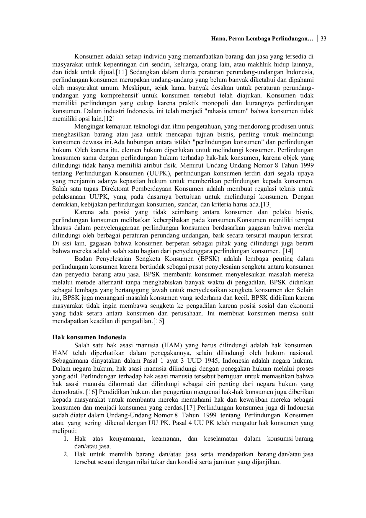 JURIS Peran Lembaga Perlindungan Konsumen dalam Menjamin Hak Hak Konsumen di Indonesia