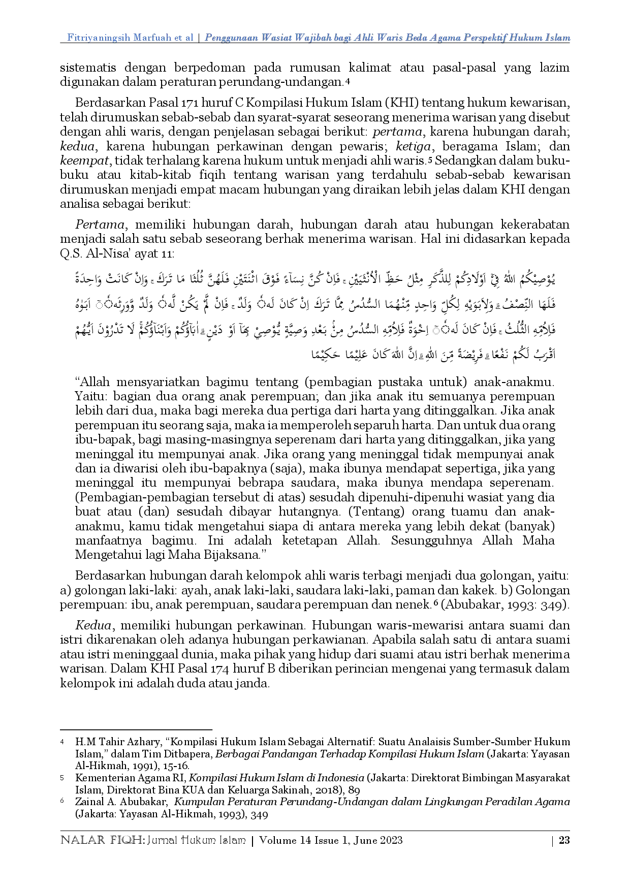 juris Penggunaan Wasiat Wajibah bagi Ahli Waris Beda Agama Perspektif Hukum Islam