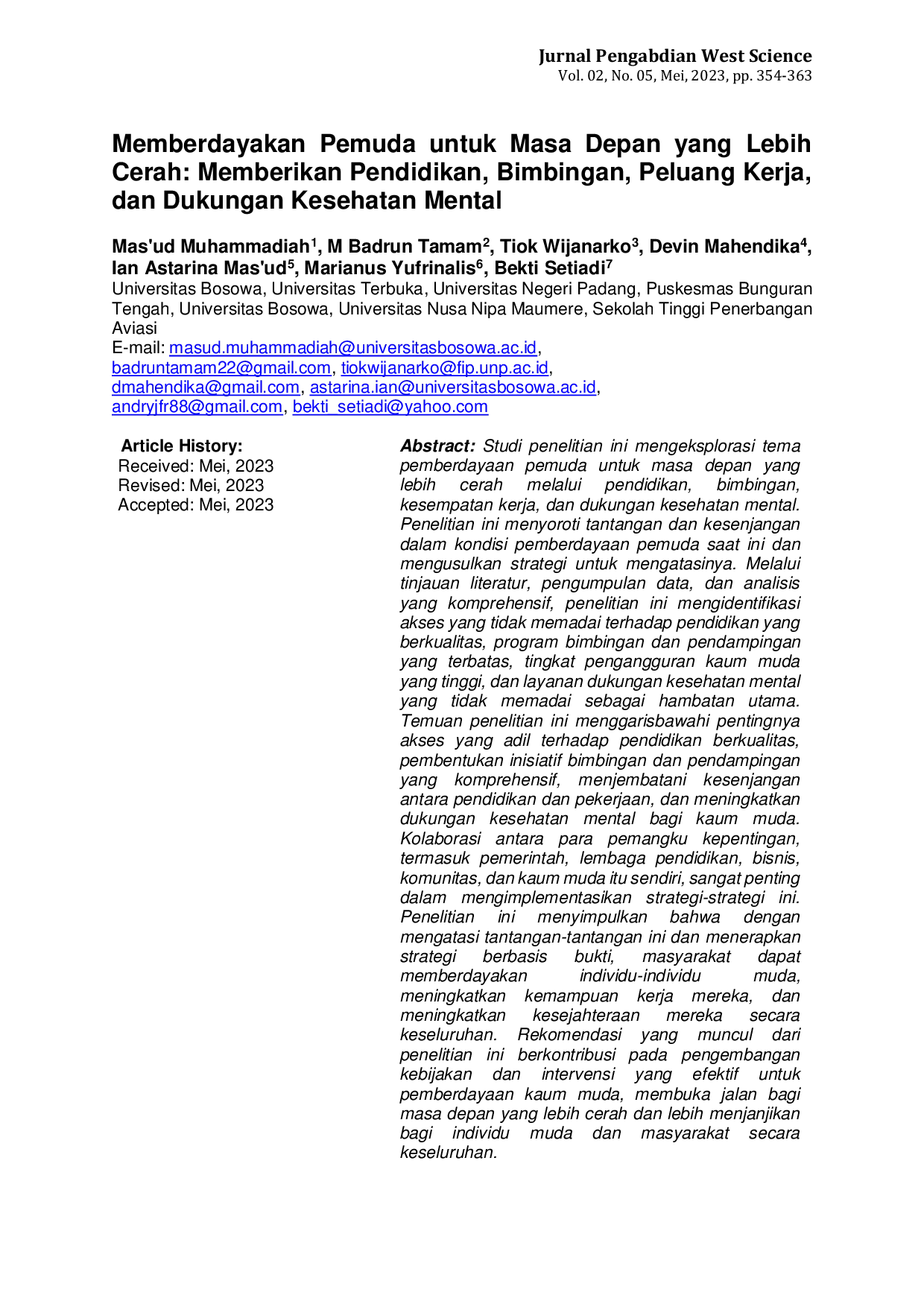 JURIS Memberdayakan Pemuda untuk Masa Depan yang Lebih Cerah Memberikan Pendidikan Bimbingan Peluang Kerja dan Dukungan Kesehatan Mental