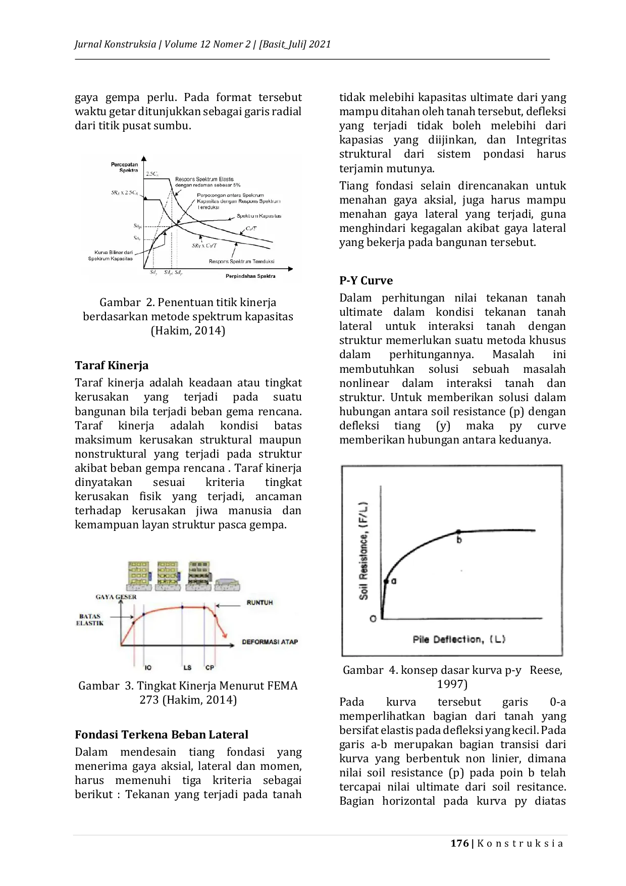 JURIS Pengaruh Ketinggian Pier Jembatan Terhadap Perilaku Kedalaman Jepit Group Fondasi Tiang Bor Akibat Pushover Analisis