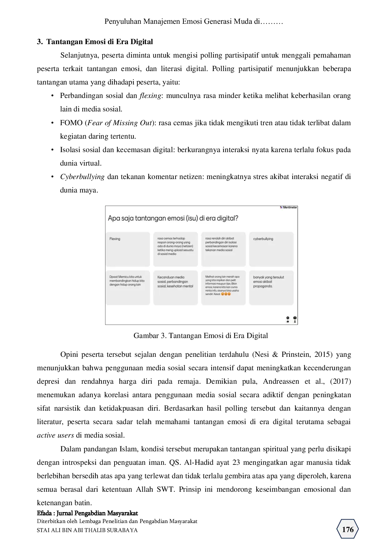 JURIS Penyuluhan Manajemen Emosi Generasi Muda di Era Digital dalam Perspektif Islam