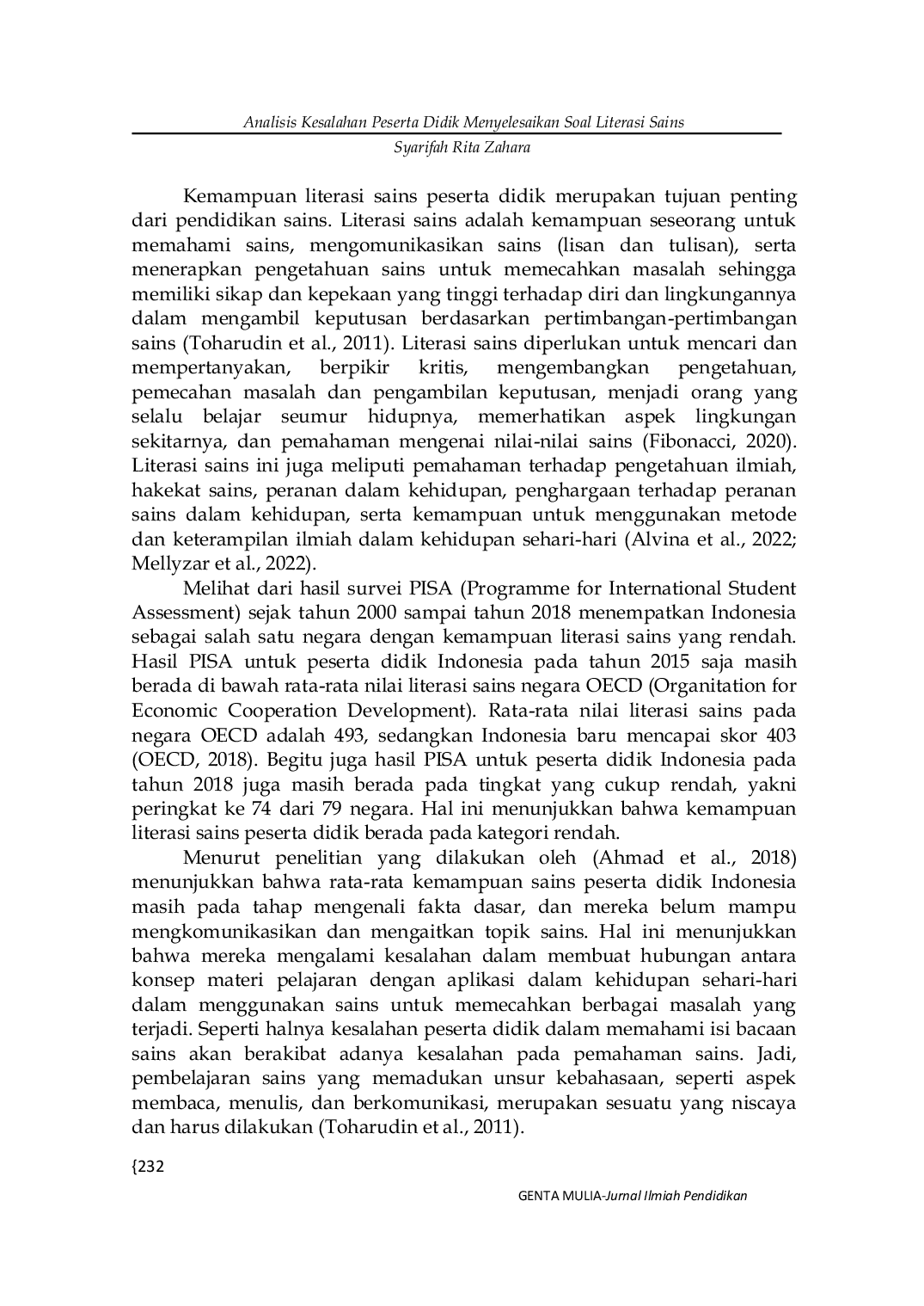 JURIS Analisis Kesalahan Peserta Didik Menyelesaikan Soal Literasi Sains Materi Gerak Parabola Implementasi Newman s Error Analysis NEA