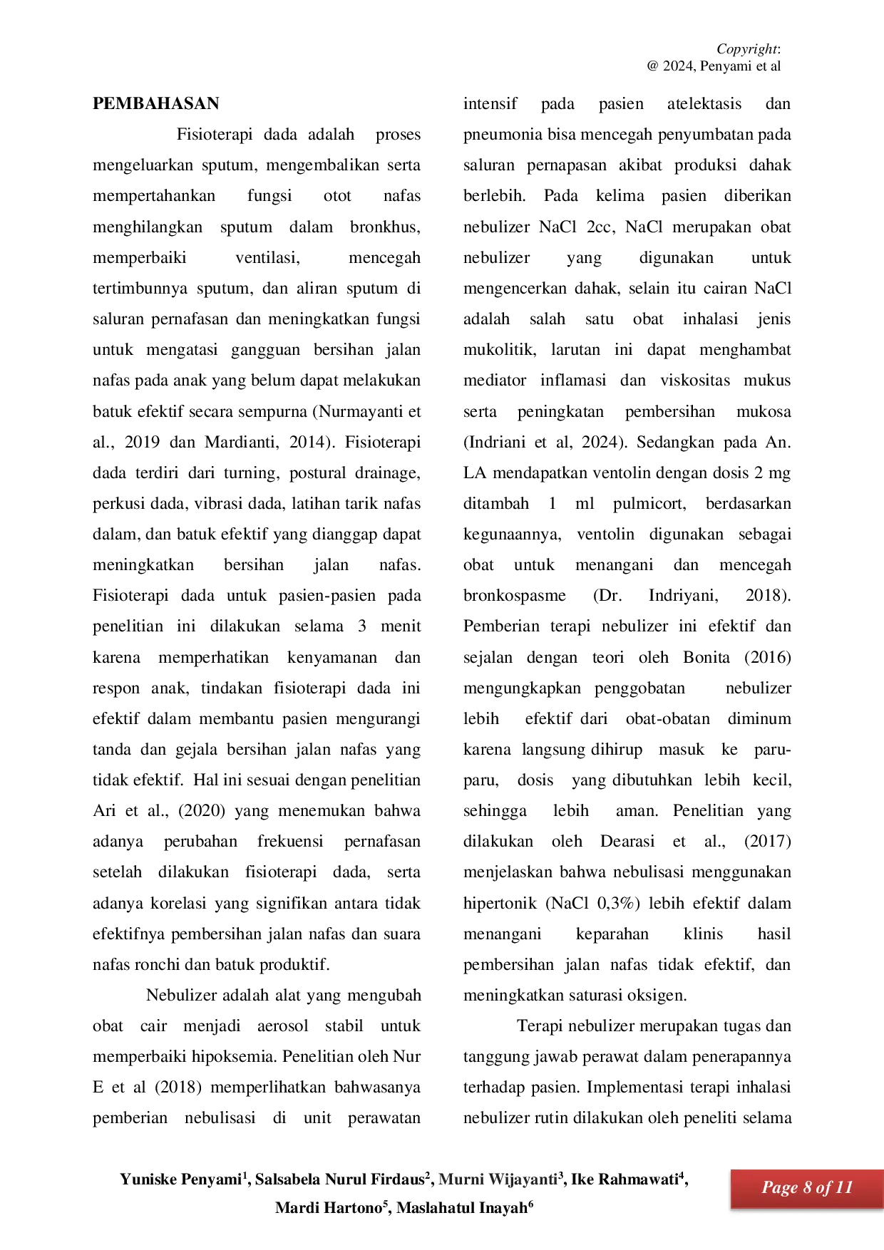 JURIS Studi Kasus Implementasi Manajemen Jalan Napas Pada Anak Dengan Pneumonia