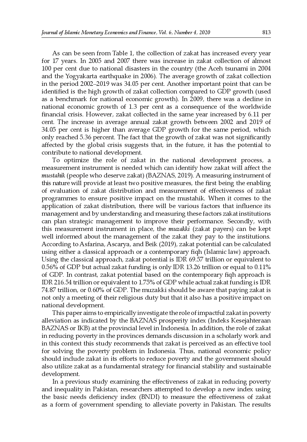 juris Zakat and Poverty Alleviation in Indonesia A Panel Analysis at Provincial Level