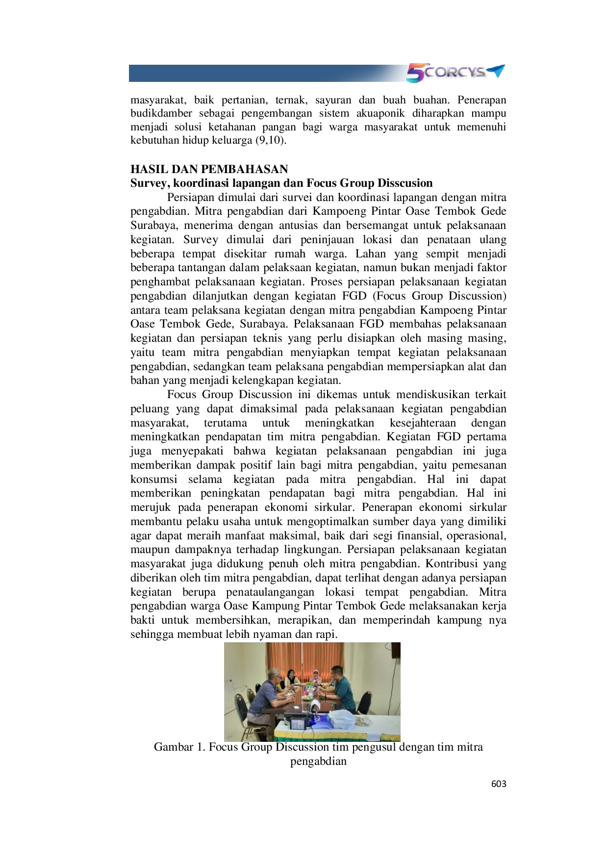 JURIS PKM Budikdamber Dalam Rangka Peningkatan Ketahanan Pangan dan Peningkatan Pendapatan Ekonomi Masyarakat Kampoeng Pintar Oase Tembok Gede Kota Surabaya