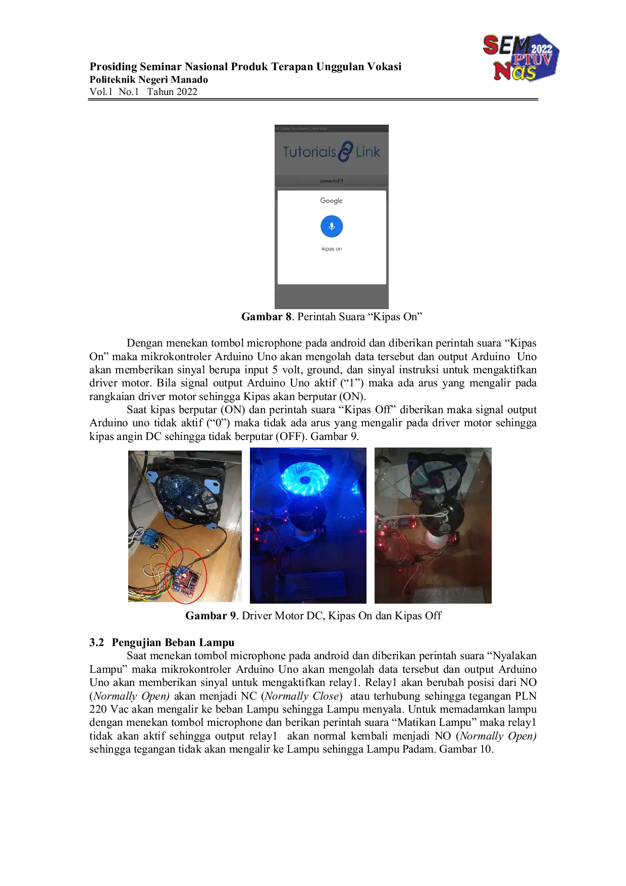 JURIS Rancang Bangun Sistem Peralatan Listrik Dengan Aplikasi Android Voice Kontroler