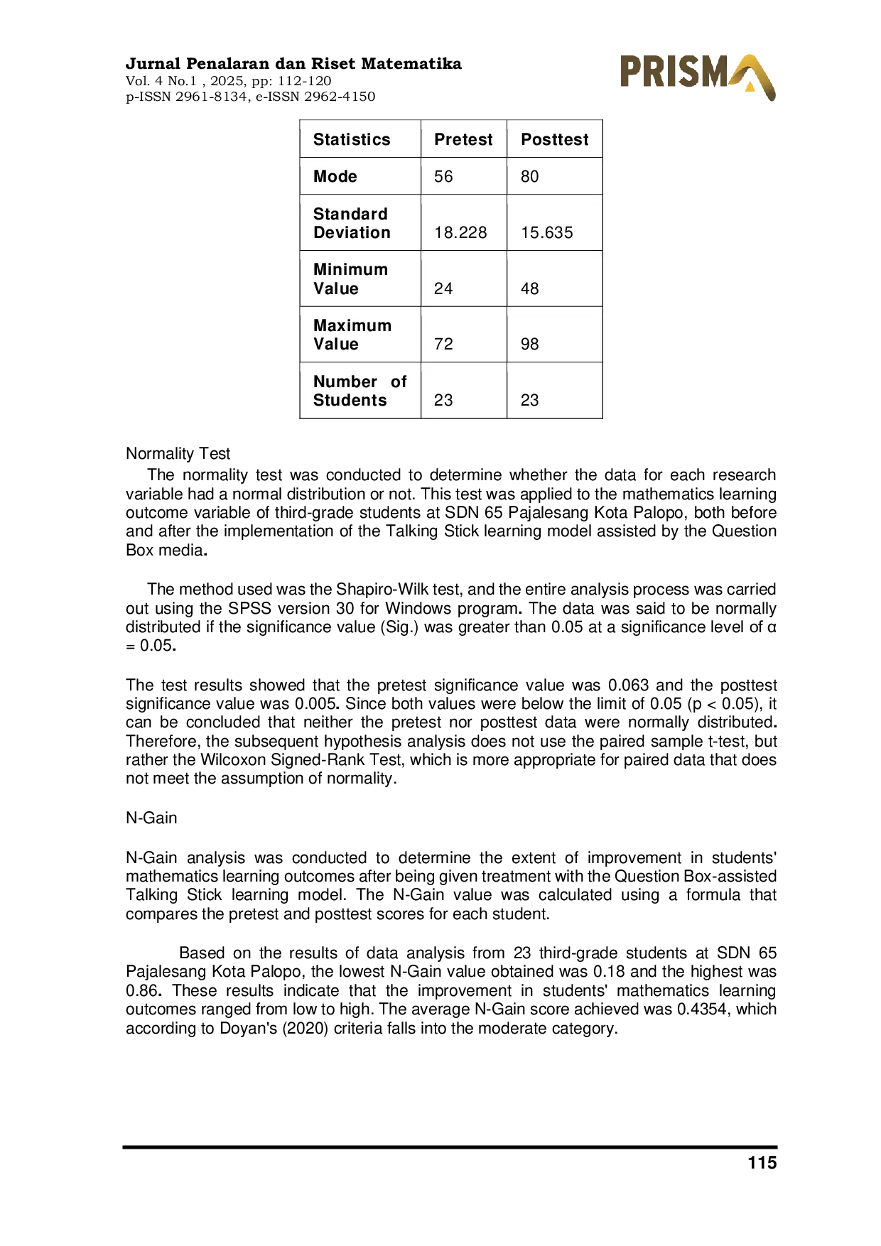 JURIS Empowering Young Learners Talking Stick with Question Box Media to Boost Mathematics Achievement