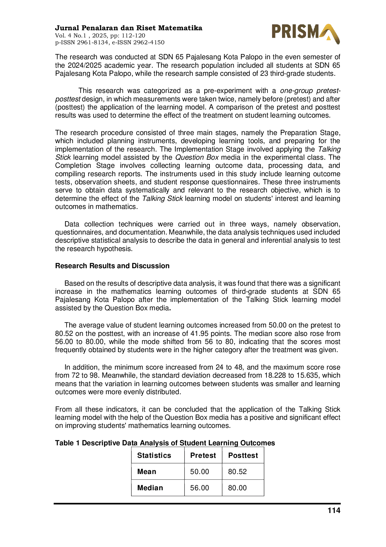 JURIS Empowering Young Learners Talking Stick with Question Box Media to Boost Mathematics Achievement