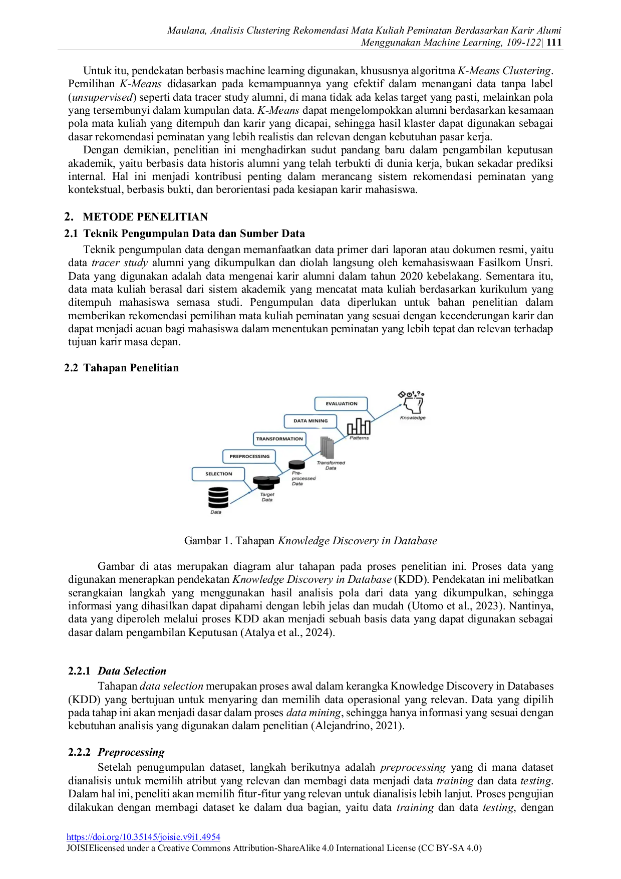 JURIS Analysis Clustering Recommendation of Elective Courses Based on Alumni Career Using Machine Learning