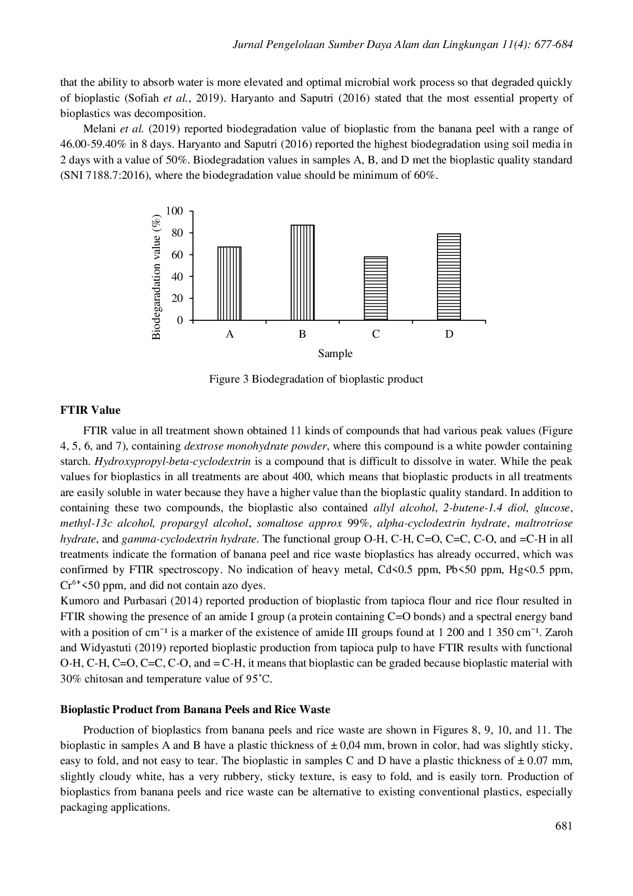 juris Pembuatan Bioplastik Berbahan Baku Limbah Organik dengan Penambahan Tepung Tapioka dan Gliserol