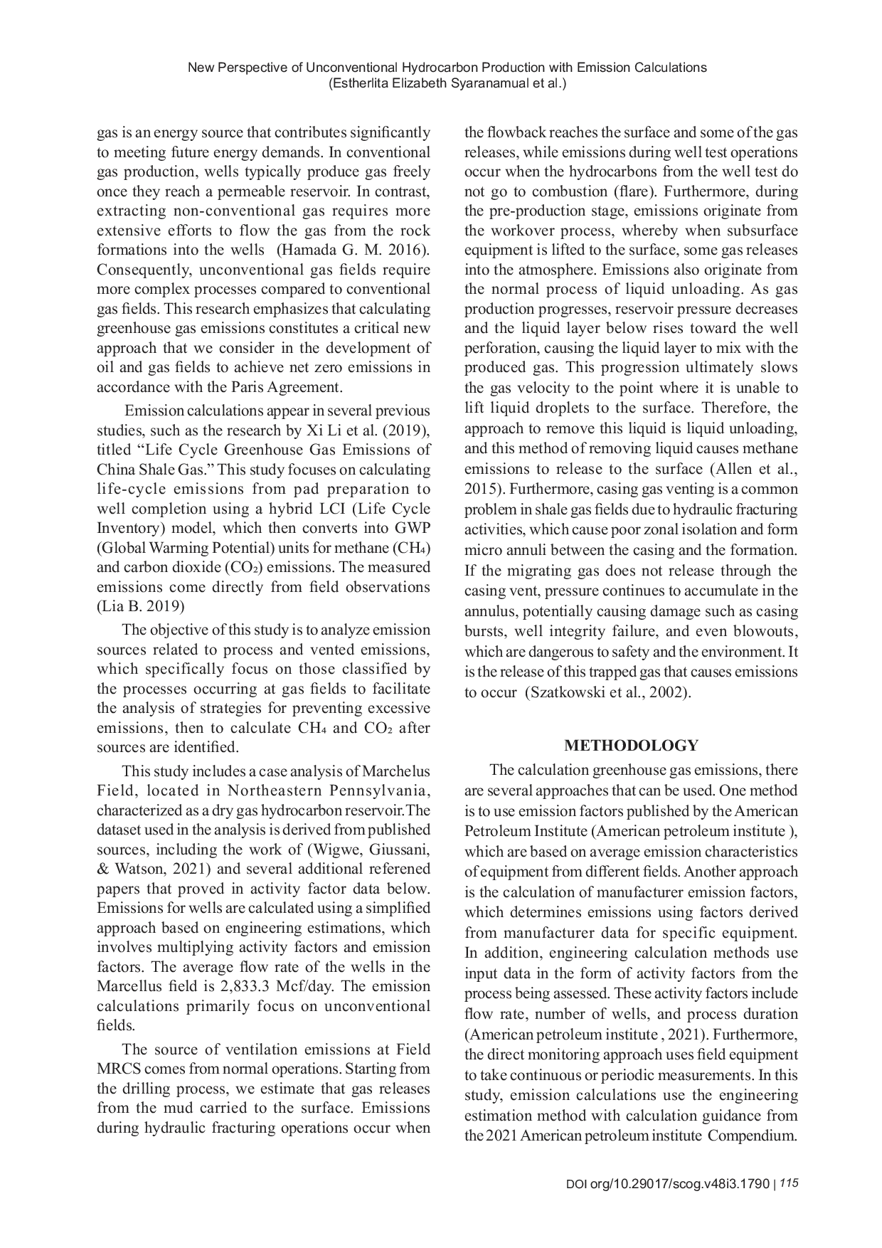 JURIS New Perspective of Unconventional Hydrocarbon Production With Emission Calculations