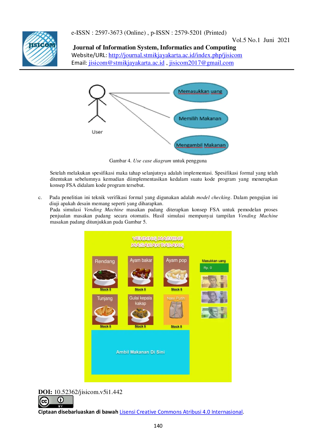 juris Desain Konsep Finite State Automata FSA Pada Simulasi Vending Machine VM Masakan Padang
