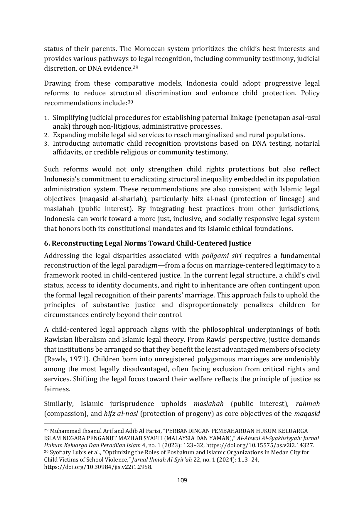 JURIS Legal Disparities in Unregistered Polygamous Marriages from the Perspective of Justice and Child Welfare A Philosophical Examination