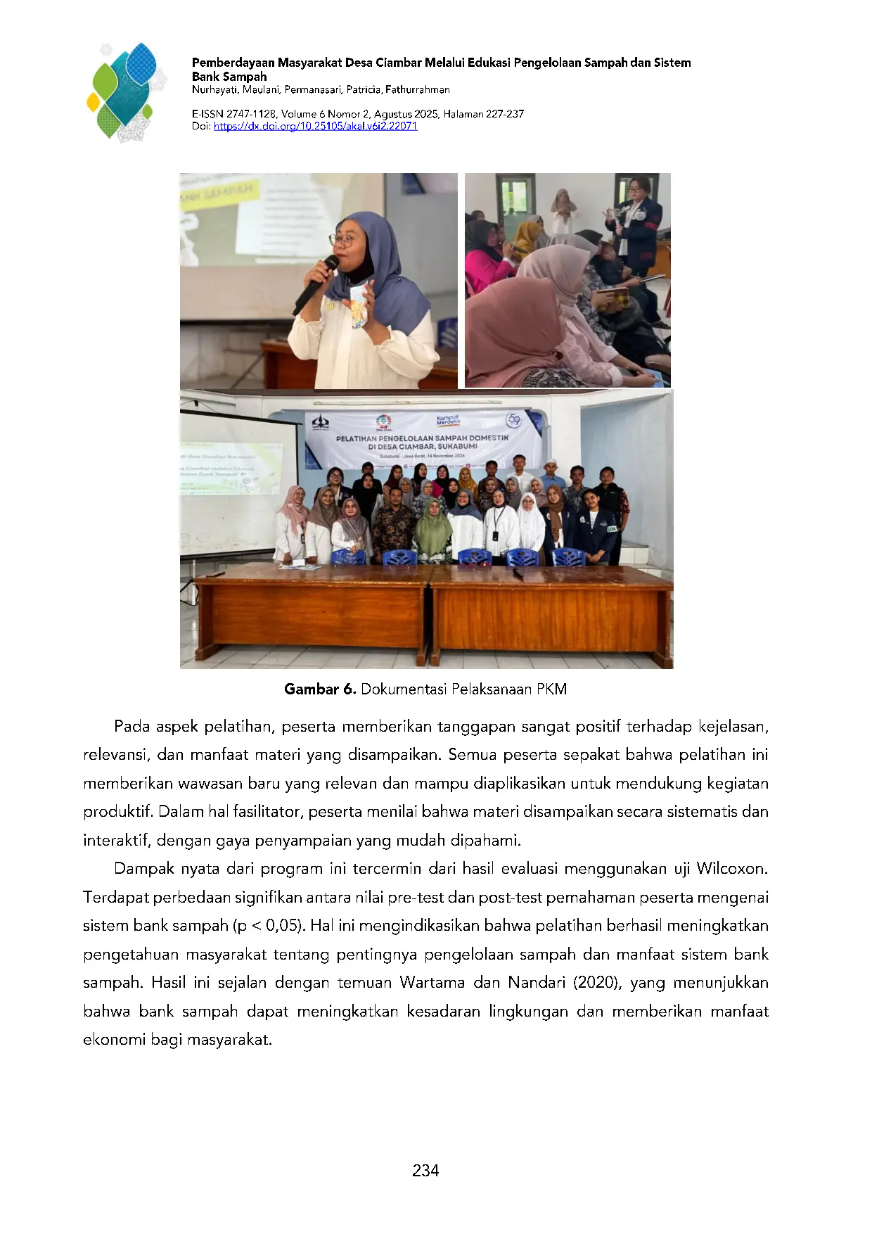 JURIS Pemberdayaan Masyarakat Desa Ciambar Melalui Edukasi Pengelolaan Sampah Dan Sistem Bank Sampah