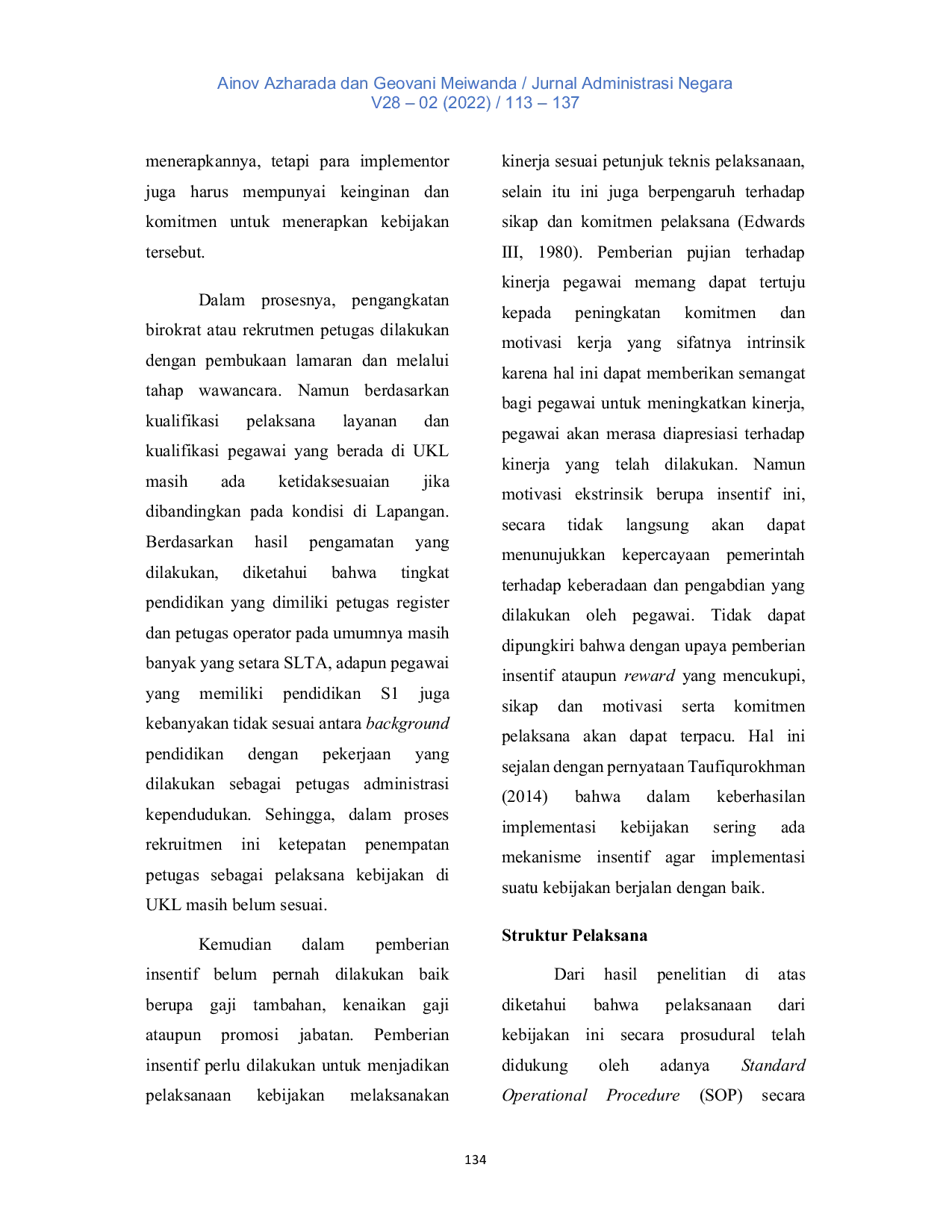 JURIS IMPLEMENTASI PERATURAN BUPATI NOMOR 24 TAHUN 2017 TENTANG PEMBENTUKAN UNIT KERJA LAYANAN DALAM PELAYANAN ADMINISTRASI KEPENDUDUKAN DI KABUPATEN PESISIR SELATAN