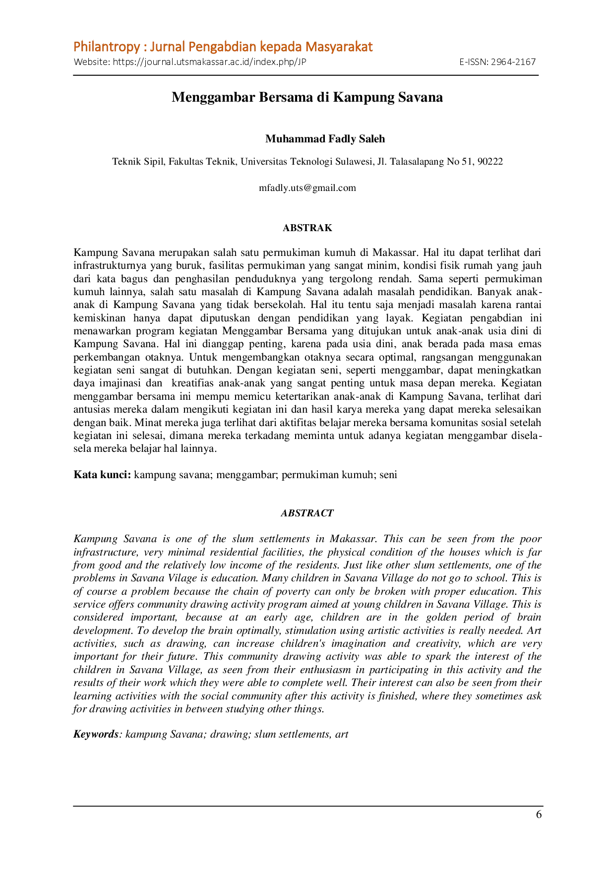 juris Menggambar Bersama di Kampung Savana