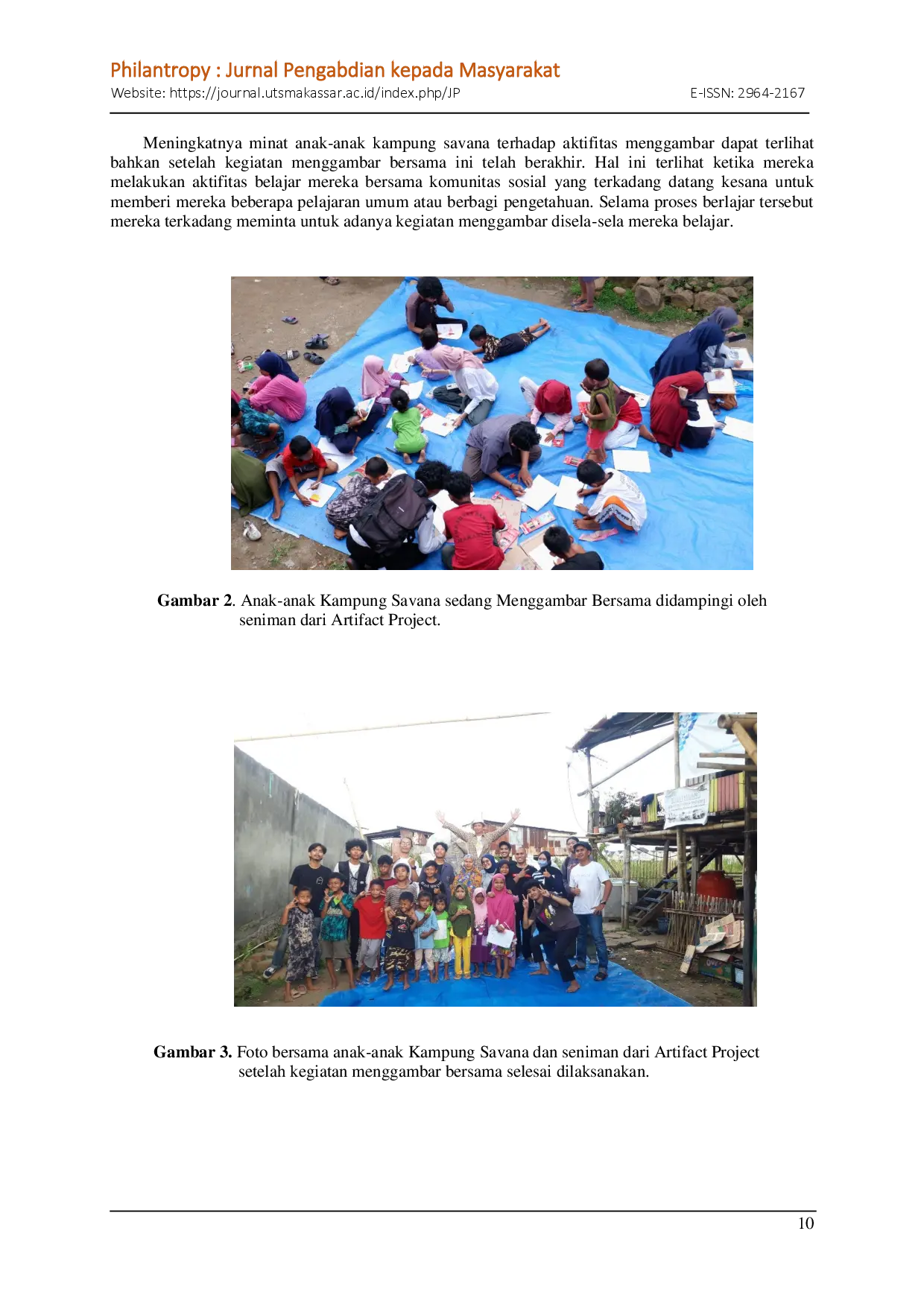 juris Menggambar Bersama di Kampung Savana