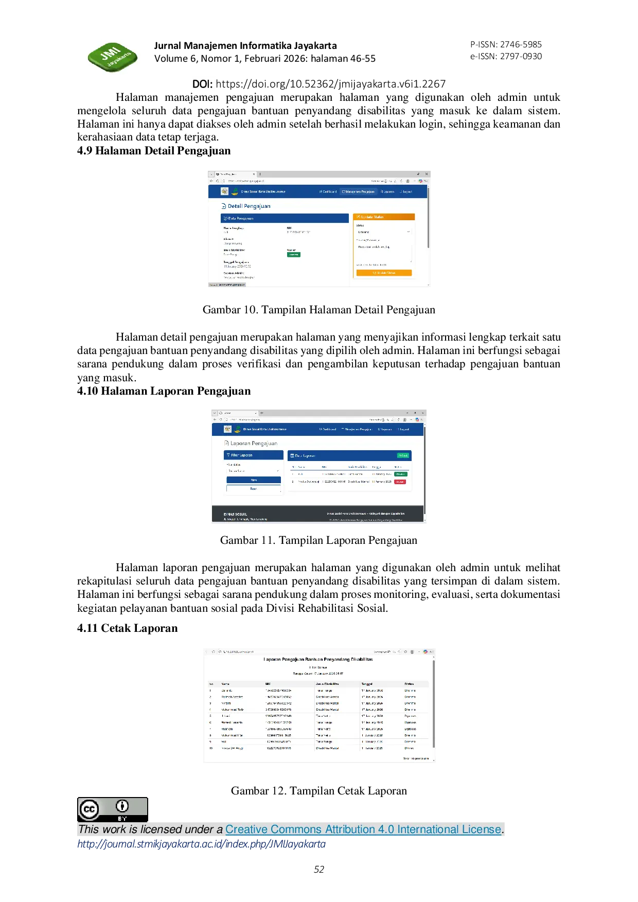 JURIS Sistem Informasi Pengajuan Bantuan Penyandang Disabilitas Berbasis Web Pada Dinas Sosial Kota Lhokseumawe