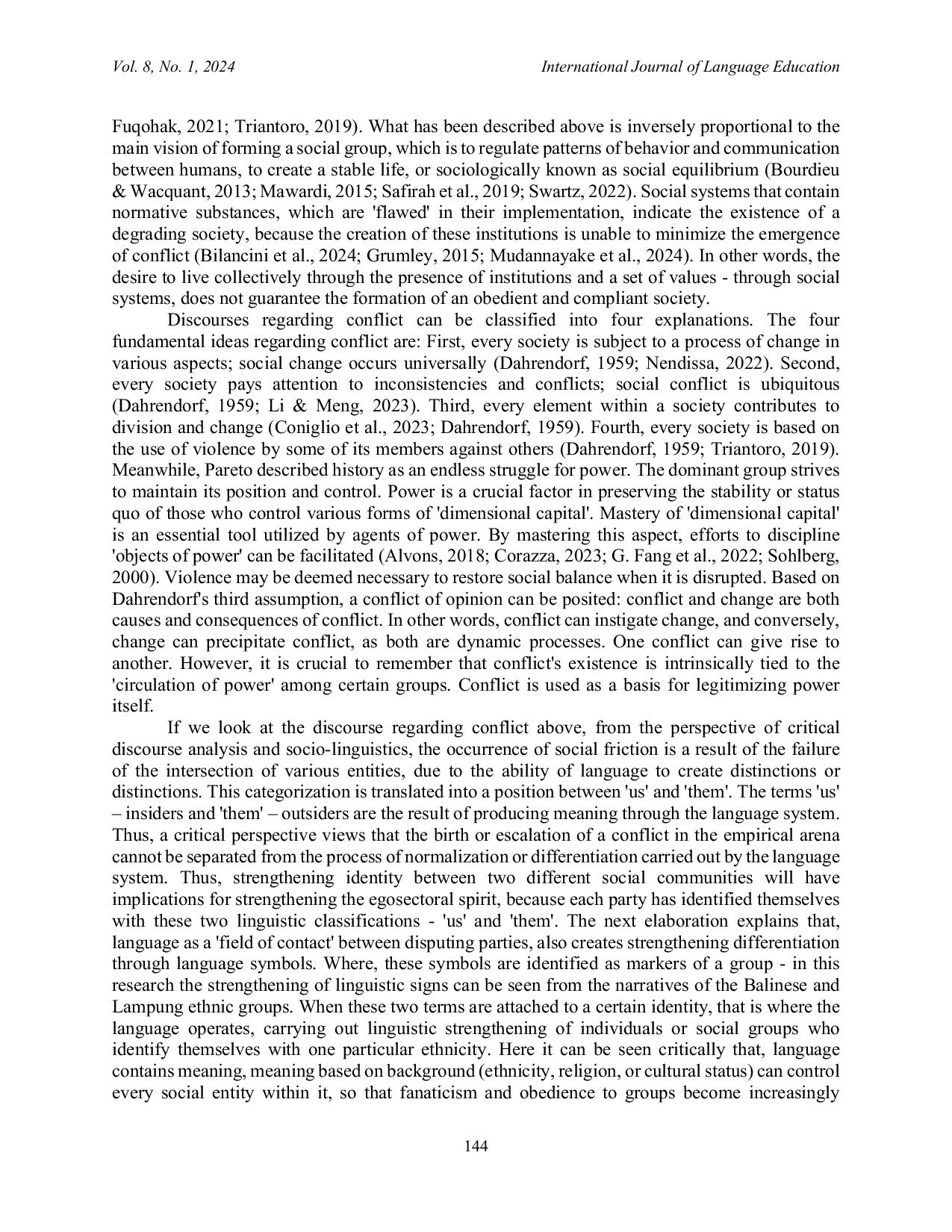 JURIS Language Social Conflict and Their Implications for the World of Education A Case Study in One Region of Indonesia