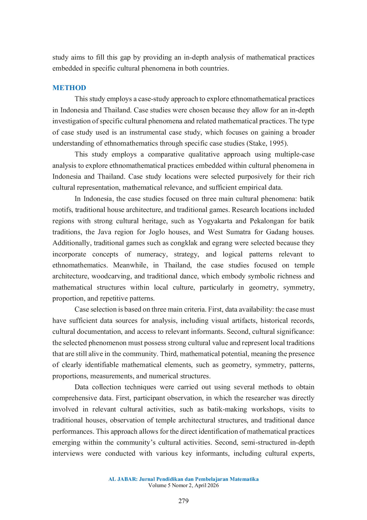 JURIS Cross Cultural Ethnomathematics in Southeast Asia Mathematical Practices Embedded in Indonesian and Thai Cultural Phenomena